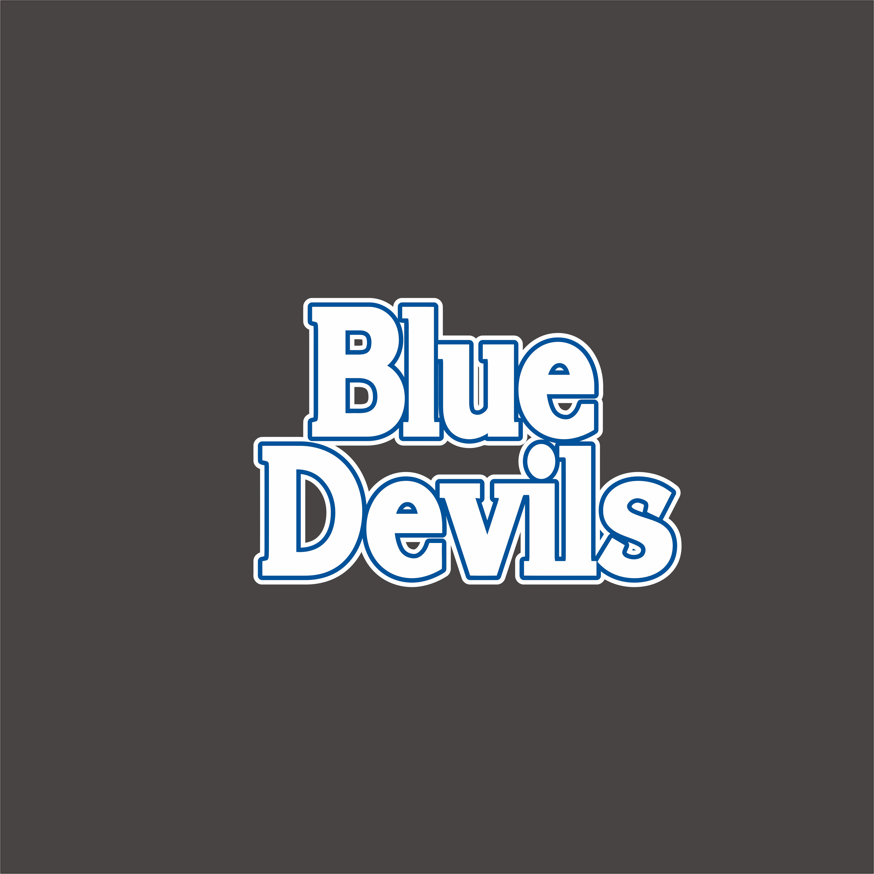 White Duke Blue Devils 1978-Pres Wordmark Logo v5 diy iron on heat transfer